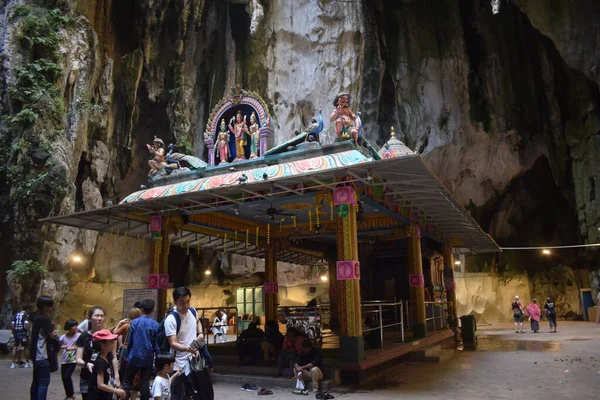 Batu Mağaraları Hindistan Dışındaki Büyük Hindu Tapınağı Lord Murugan Heykeli — Stok fotoğraf