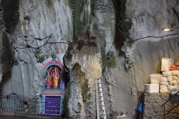 Batu Grotten Grootste Hindoe Tempel Buiten India Zicht Standbeeld Van — Stockfoto