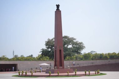 Delhi 'deki Ulusal Savaş Anıtı' nın iç manzarası, Savaş Anıtı 'nın akşam manzarası, Hindistan Kapısı Rajpath, Yeni Delhi' de bulunan bir savaş anıtıdır.