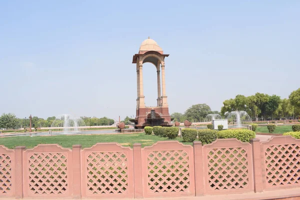 Brama Indii Pierwotnie Nazywana All India War Memorial Jest Pomnikiem — Zdjęcie stockowe