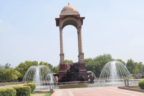 Portão Índia Originalmente Chamado All India War Memorial Memorial Guerra — Fotografia de Stock