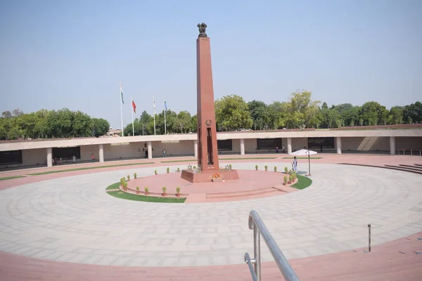 Vista Interior Del Monumento Nacional Guerra Delhi India Monumento Guerra — Foto de Stock