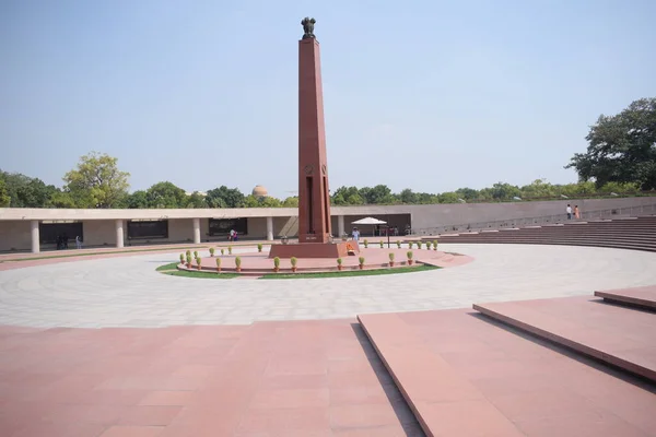 Vista Interior Del Monumento Nacional Guerra Delhi India Monumento Guerra — Foto de Stock