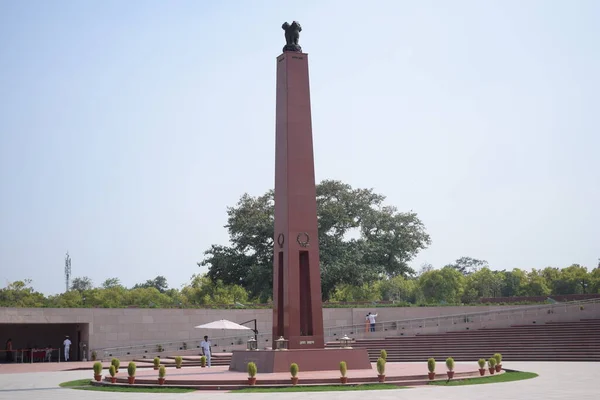 Vista Interior Del Monumento Nacional Guerra Delhi India Monumento Guerra — Foto de Stock