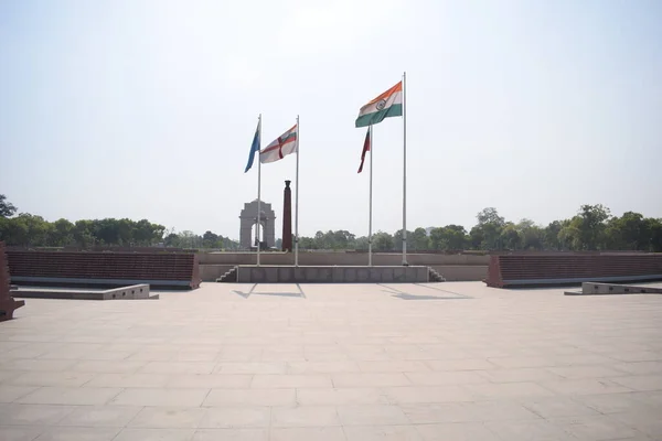 Brama Indii Pierwotnie Nazywana All India War Memorial Jest Pomnikiem — Zdjęcie stockowe
