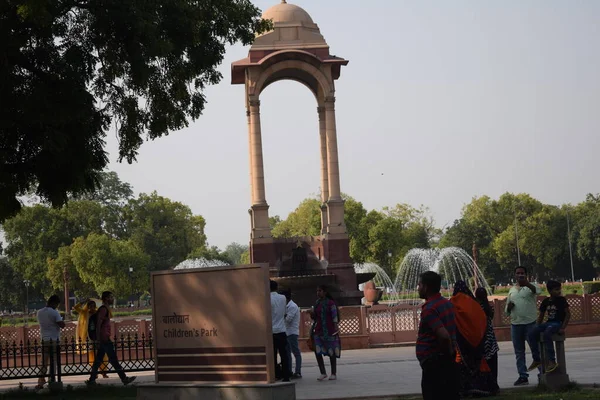 Brama Indii Pierwotnie Nazywana All India War Memorial Jest Pomnikiem — Zdjęcie stockowe