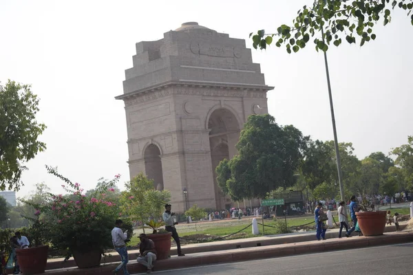 Indická Brána Původně Nazývaná All India War Memorial Válečný Památník — Stock fotografie