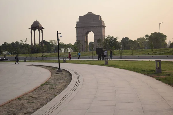 Porte Inde Origine Appelée Mémorial Guerre Toute Inde Est Monument — Photo