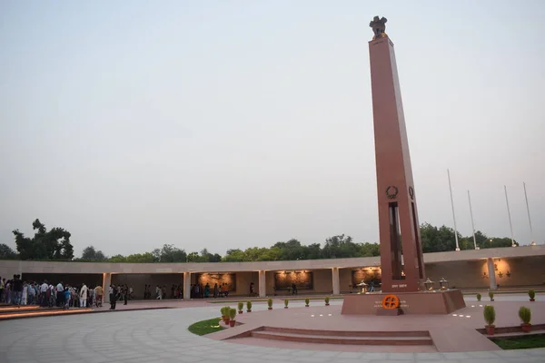 Vista Interior Del Monumento Nacional Guerra Delhi India Monumento Guerra — Foto de Stock