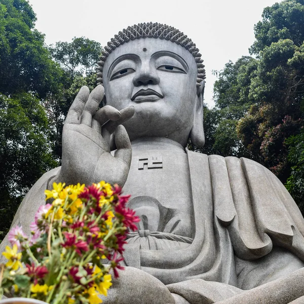 Buda Pedra Que Está Localizado Chin Swee Caves Temple Genting — Fotografia de Stock