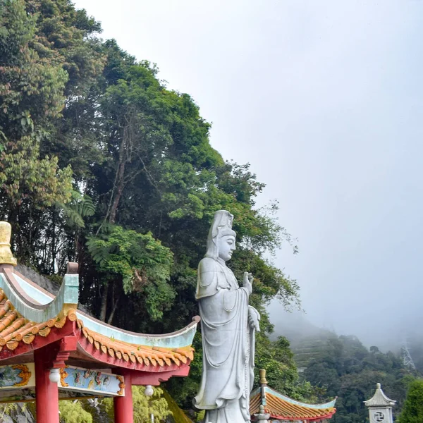 Estatua Guan Yin Templo Las Cuevas Chin Swee Buddha Chino — Foto de Stock