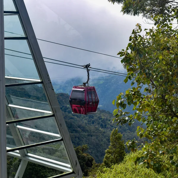 Sky View Chin Swee Jaskinie Świątyni Kolejce Linowej Skyway Genting — Zdjęcie stockowe