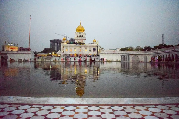 Gurdwara Bangla Sahib Jest Najwybitniejszym Sikh Gurdwara Gurudwara Gurudwara Bangla — Zdjęcie stockowe