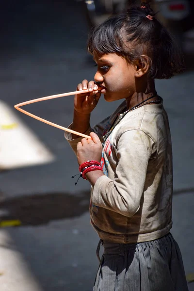 Old Delhi India December 2019 Street Child Old Delhi Eye — Stock Photo, Image