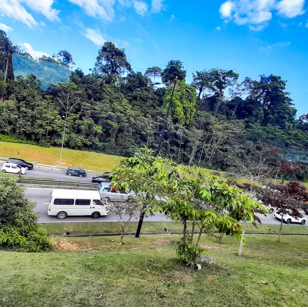 Kuala Lumpur Malásia Dezembro 2019 Vista Trânsito Kuala Lumpur Durante — Fotografia de Stock