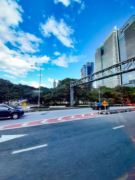 Kuala Lumpur Malezya Aralık 2019 Akşam Saatlerinde Kuala Lumpur Trafik — Stok fotoğraf