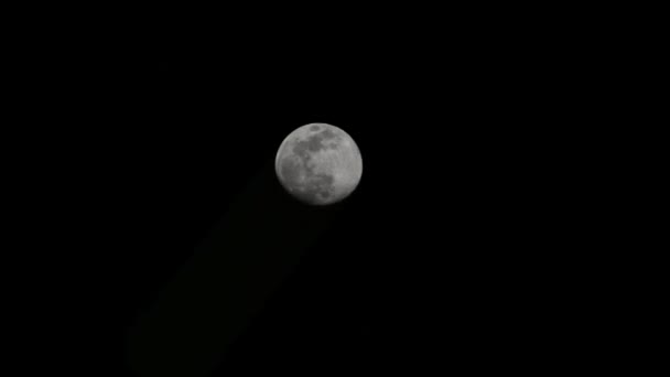 Moon Timelapse Stock Time Lapse Fullmåne Uppgång Mörk Natur Himmel — Stockvideo