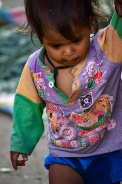 Yeni Delhi, Hindistan, 28 Kasım 2019: Ghazipur çiçek pazarı sabah, çiçeğin kendisi Çin, Vietnam, Tayland ve Hindistan 'dan geldi