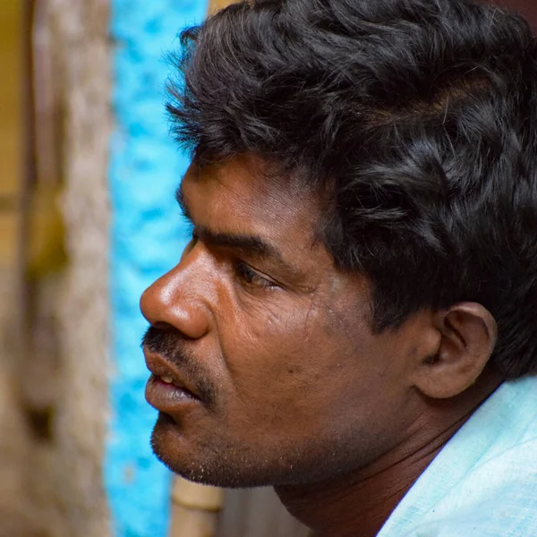 Old Delhi India Diciembre 2019 Hombre Con Diferentes Expresiones Durante — Foto de Stock