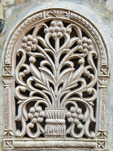 Eski Delhi bölgesindeki eski ev mimarisi Chandni Chowk Yeni Delhi, Hindistan, Delhi sokak fotoğrafçılığı