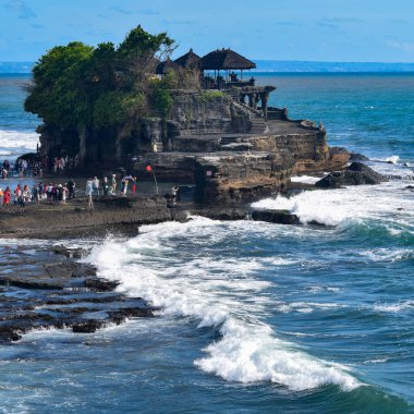 Akşamları Tanha Lot, Bali Endonezya, Güzel Tanha Sahil Manzarası Bali