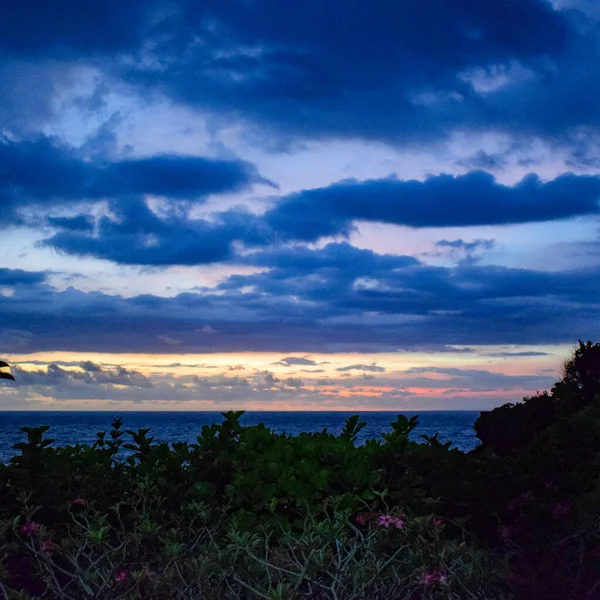 Večer Tanha Lot Bali Indonésie Krásná Tanha Lot Pohled Pláž — Stock fotografie