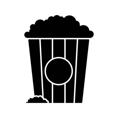 Patlamış mısır ikonu vektör illüstrasyonu. eps10