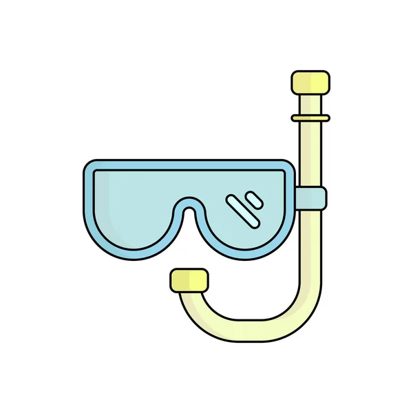Diving Googles Mask Icon Vector Illustration Suitable Website Design — Stock Vector