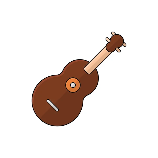 Icono Guitarra Vector Ilustración Adecuado Para Diseño Del Sitio Web — Archivo Imágenes Vectoriales