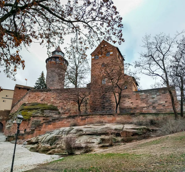 Brick Stone Walls Old Building Military Fortress Previously Surrounded Moat — Stock Photo, Image