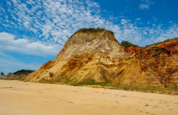 Scogliere Colorate Sulle Spiagge Coruripe Alagoas Brasile Dicembre 2005 — Foto Stock