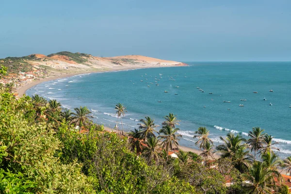 มมองตอนเช าบนชายหาด Peroba Icapui Ceara Brazil ในว เมษายน 2016 ภาพถ่ายสต็อกที่ปลอดค่าลิขสิทธิ์