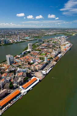 Recife şehri, Pernambuco, Brezilya 1 Mart 2014. Hava görünümü