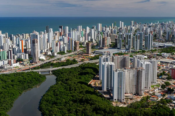 Місто Ресіфі Пернамбуко Бразилія Березня 2014 Року Сучасні Будівлі Районі — стокове фото