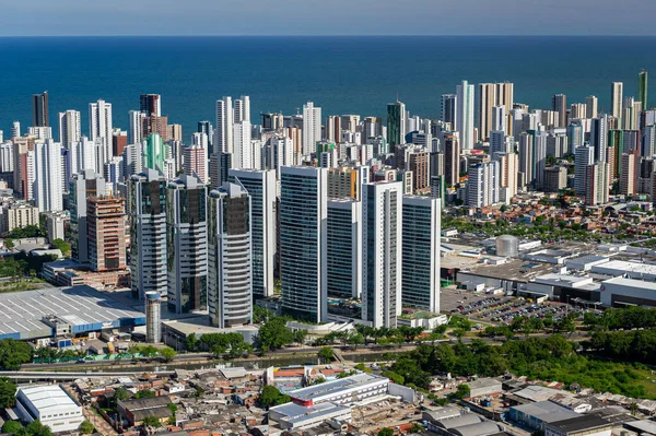 Recife Pernambuco Brasil Março 2014 Edifícios Modernos Bairro Boa Viagem — Fotografia de Stock