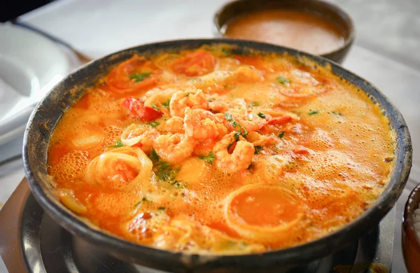 Gastronomie Shrimp Muqueca Köstliche Küche Aus Dem Nordosten Brasiliens — Stockfoto