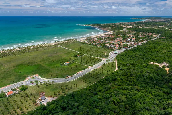 Pláž Paiva Ekologická Rezervace Důrazem Řeku Paripama Blízkosti Recife Pernambuco — Stock fotografie