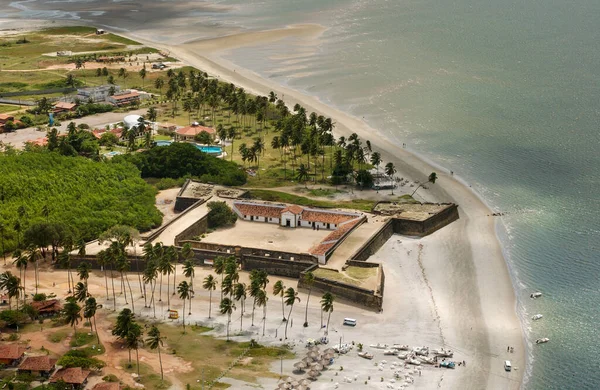 Aerial View Forte Orange Itamaraca Sziget Recife Közelében Pernambuco Brazília — Stock Fotó