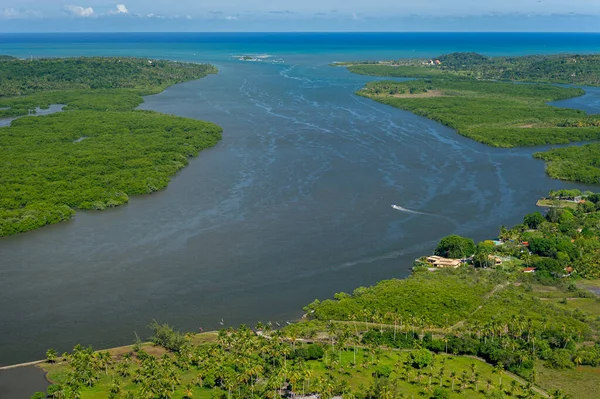 Canal Santa Cruz Sud Île Itamaraca Près Recife Pernambuco Brésil — Photo