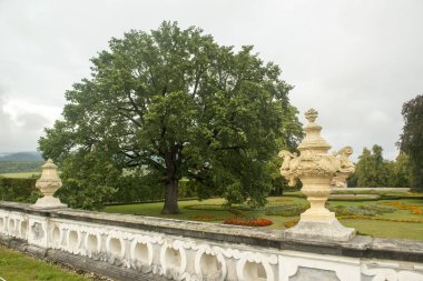 Çek Cumhuriyeti Cesky Krumlov 'da yağmurlu bir gün