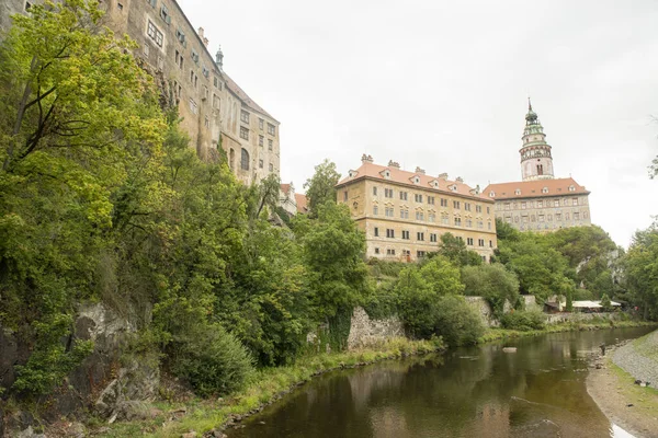 Regndag Cesky Krumlov Tjeckien — Stockfoto