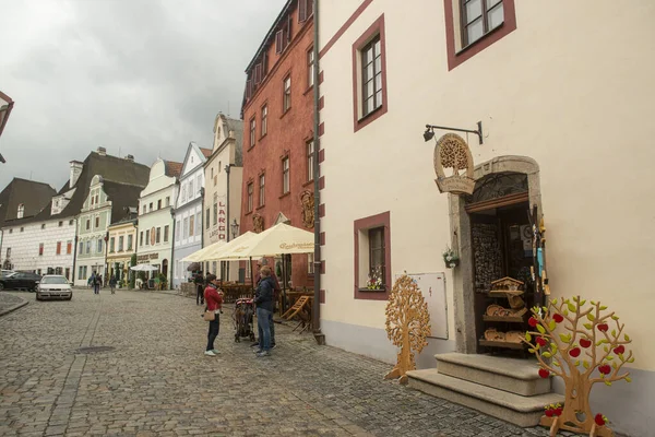 Çek Cumhuriyeti Cesky Krumlov Yağmurlu Bir Gün — Stok fotoğraf