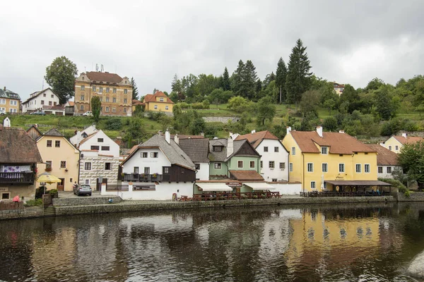 Deszczowy Dzień Cesky Krumlov Czechy — Zdjęcie stockowe