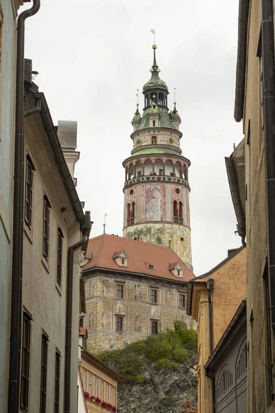 Çek Cumhuriyeti Cesky Krumlov Yağmurlu Bir Gün — Stok fotoğraf