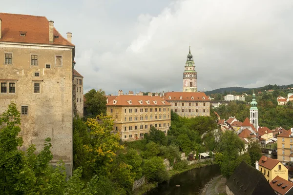 Deštivý Den Českém Krumlově Česká Republika — Stock fotografie