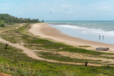 Sagi plajı, Baia Formosa, Natal ve Pipa plajı yakınında, Rio Grande do Norte, Brezilya 19 Nisan 2015