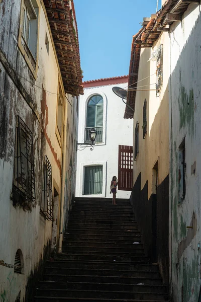 São Luis Maranhão Brasil Agosto 2016 Fachadas Edifícios Antigos Centro — Fotografia de Stock