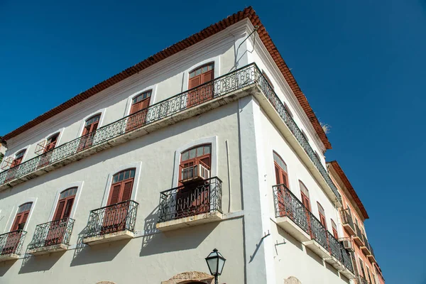 Sao Luis Maranhao Brasile Agosto 2016 Vecchia Facciata Degli Edifici — Foto Stock