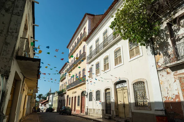 Сан Луїс Марангао Бразилія Серпня 2016 Року Старий Фасад Будівель — стокове фото