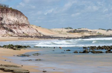 Chalk plajı, Tibau do Sul, Natal yakınlarında, Rio Grande do Norte, Brezilya 15 Ekim 2013